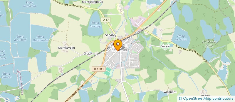 localisation de l'entreprise MONSIEUR ROMARIC BENOIT  SAINT-PAUL-DE-VARAX