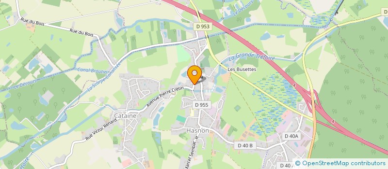 localisation de l'entreprise MONSIEUR ROMARIC BILTRESSE  HASNON