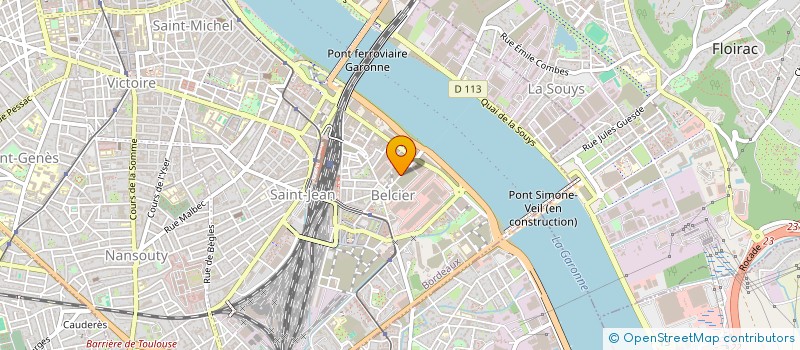 localisation de l'entreprise MONSIEUR ROMARIC CAMOU  BORDEAUX