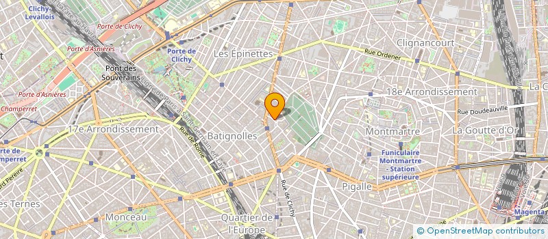 localisation de l'entreprise MONSIEUR ROMARIC CHAVIGNY  PARIS