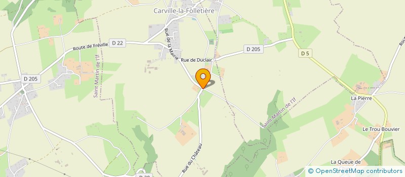 localisation de l'entreprise MONSIEUR ROMARIC CLEMENT  CARVILLE-LA-FOLLETIERE