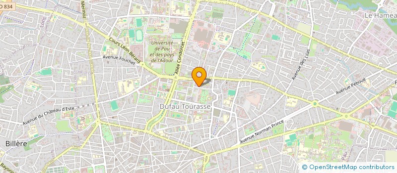 localisation de l'entreprise MONSIEUR ROMARIC DE CHASTENET à PAU