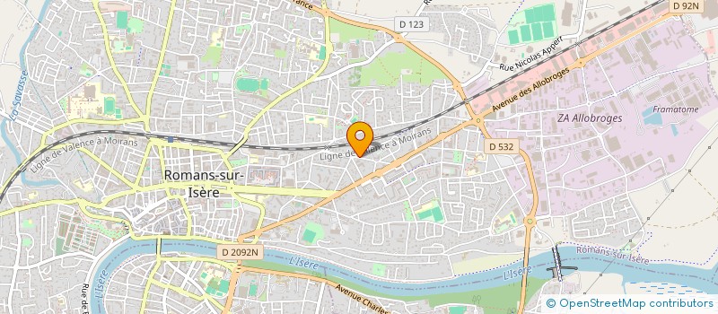 localisation de l'entreprise MONSIEUR ROMARIC DEFAISSE  ROMANS-SUR-ISERE