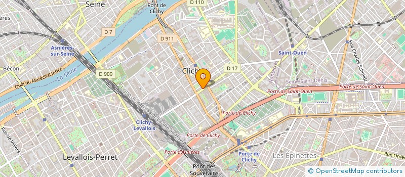 localisation de l'entreprise MONSIEUR ROMARIC DESTREMAU à CLICHY