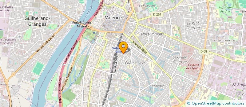 localisation de l'entreprise MONSIEUR ROMARIC DHAUSSY  VALENCE