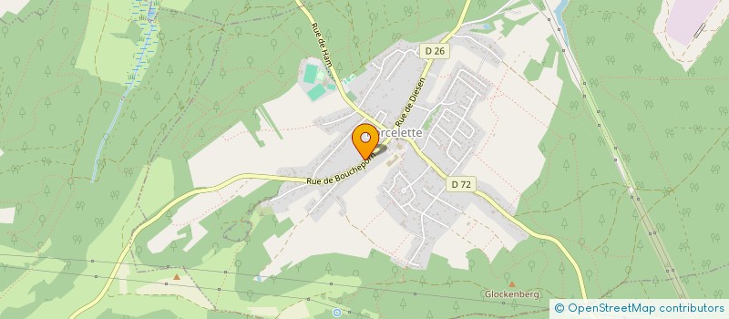 localisation de l'entreprise MONSIEUR ROMARIC DORAND  PORCELETTE