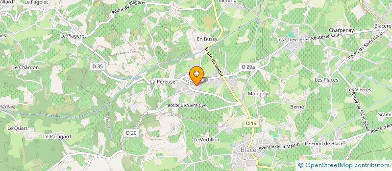 localisation de l'entreprise MONSIEUR ROMARIC GALMICHE  SALLES-ARBUISSONNAS-EN-BEAUJOLAIS