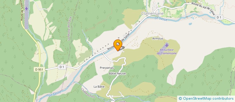 localisation de l'entreprise MONSIEUR ROMARIC GIACOMINO  CLAMENSANE