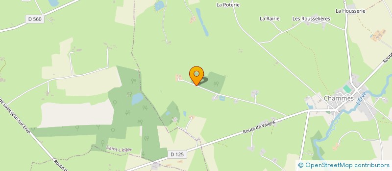 localisation de l'entreprise MONSIEUR ROMARIC HAMELIN  SAINTE-SUZANNE-ET-CHAMMES