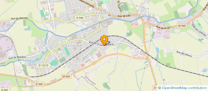 localisation de l'entreprise MONSIEUR ROMARIC HYPOLITE  LA GORGUE