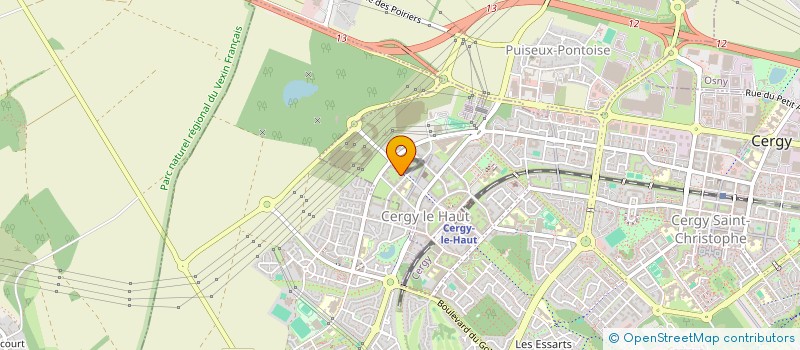 localisation de l'entreprise MONSIEUR ROMARIC IMBERT  CERGY