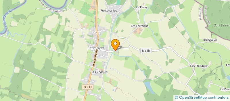 localisation de l'entreprise MONSIEUR ROMARIC JOSSERAND  SERMOYER