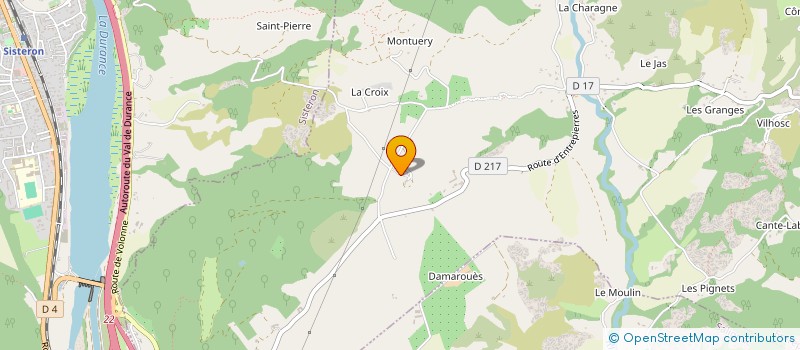 localisation de l'entreprise MONSIEUR ROMARIC LAMOTHE  ENTREPIERRES