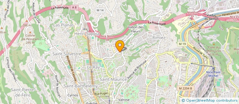 localisation de l'entreprise MONSIEUR ROMARIC LAVEAULT à NICE