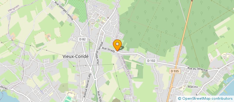 localisation de l'entreprise MONSIEUR ROMARIC LEKIEFS  CONDE-SUR-L'ESCAUT