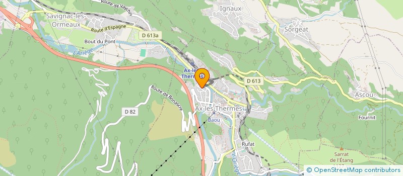 localisation de l'entreprise MONSIEUR ROMARIC LELIEVRE à AX-LES-THERMES