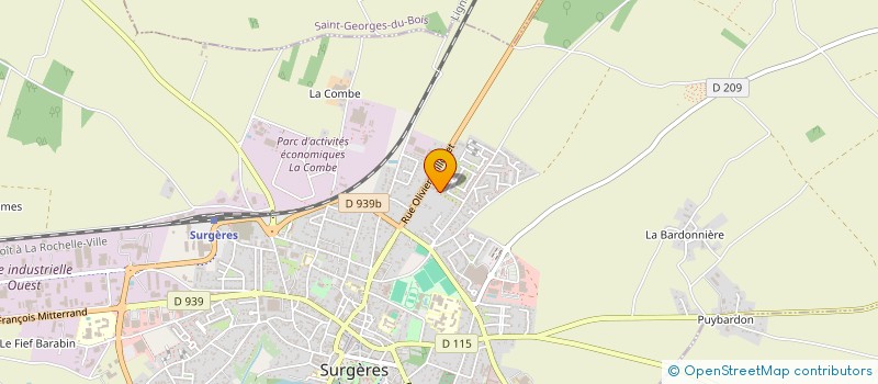 localisation de l'entreprise MONSIEUR ROMARIC LEMASSON  SURGERES