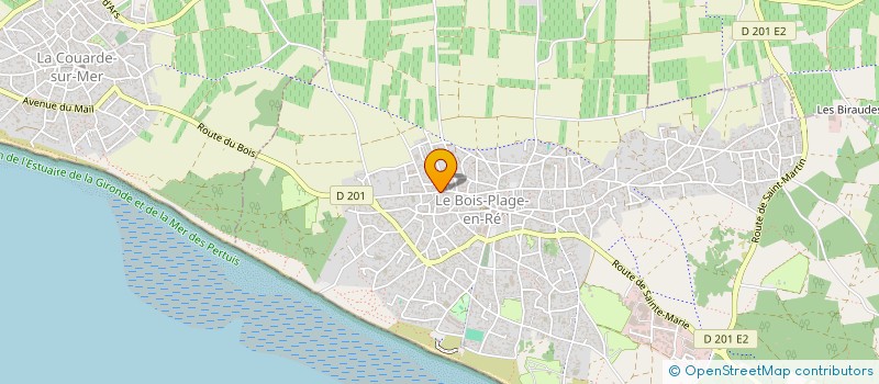 localisation de l'entreprise MONSIEUR ROMARIC LERAUT  LE BOIS-PLAGE-EN-RE