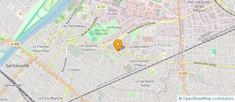 localisation de l'entreprise MONSIEUR ROMARIC MANDOUKI  SARTROUVILLE