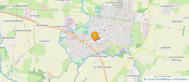 localisation de l'entreprise MONSIEUR ROMARIC PAREZYS  ACIGNE