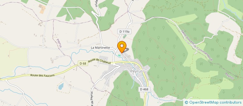 localisation de l'entreprise MONSIEUR ROMARIC PENEL  PEYRUS