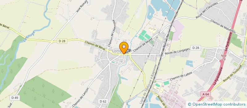 localisation de l'entreprise MONSIEUR ROMARIC PERETTONI  LONGAGES