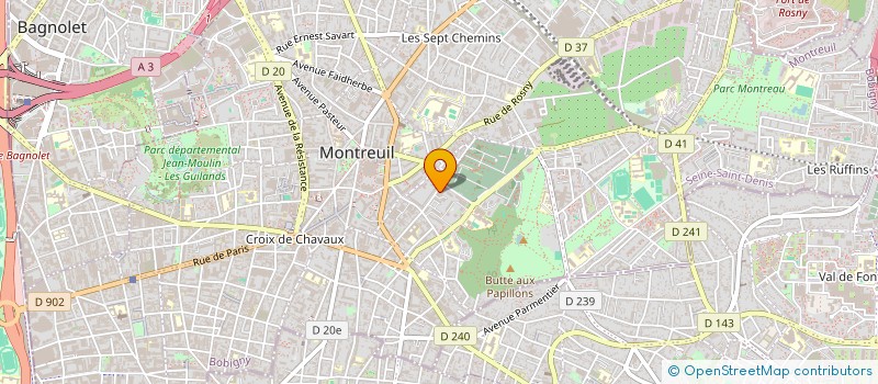 localisation de l'entreprise MONSIEUR ROMARIC POIRIER à MONTREUIL