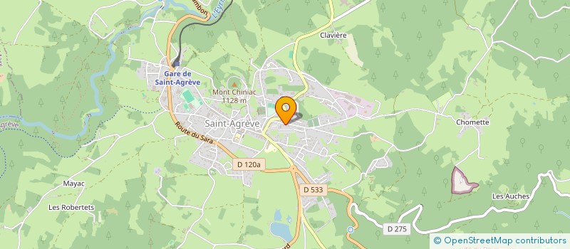 localisation de l'entreprise MONSIEUR ROMARIC PONSONNET  SAINT-AGREVE