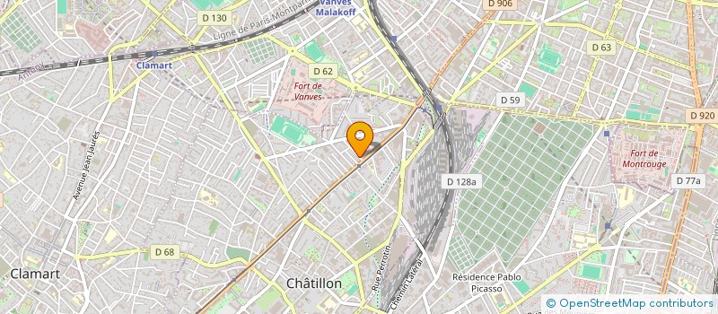 localisation de l'entreprise MONSIEUR ROMARIC PUECH  CHATILLON