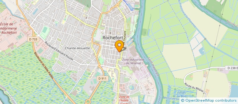 localisation de l'entreprise MONSIEUR ROMARIC RENAUD  ROCHEFORT