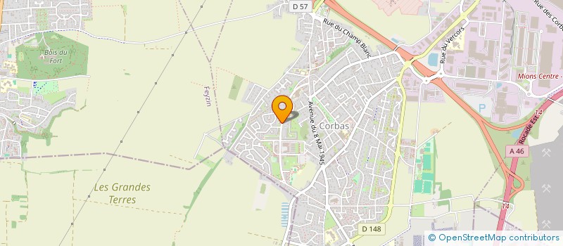 localisation de l'entreprise MONSIEUR ROMARIC REVASK RABOULA à CORBAS