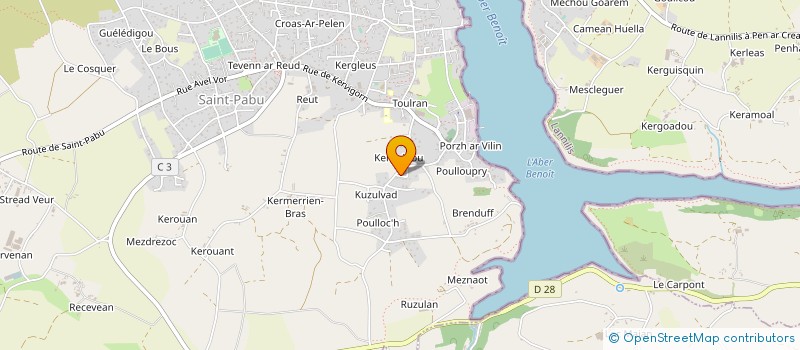 localisation de l'entreprise MONSIEUR ROMARIC ROUQUETTE  SAINT-PABU