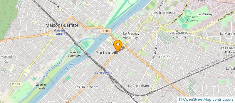 localisation de l'entreprise MONSIEUR ROMARIC SAINSON  SARTROUVILLE