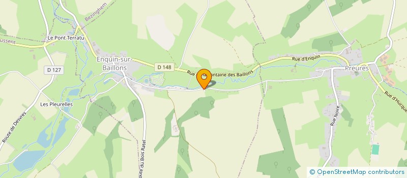 localisation de l'entreprise MONSIEUR ROMARIC SART  ENQUIN-SUR-BAILLONS