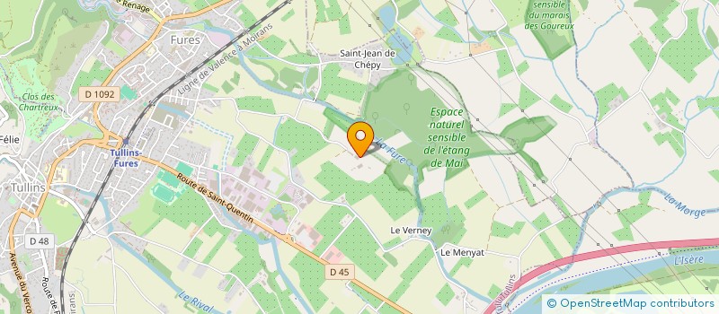 localisation de l'entreprise MONSIEUR ROMARIC SOULIER  TULLINS