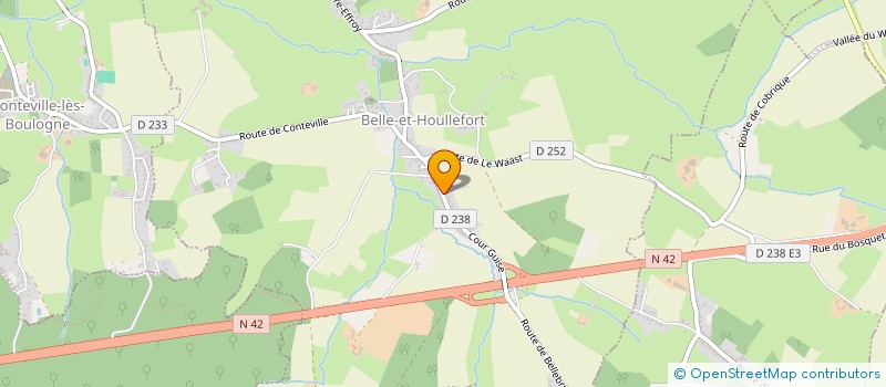 localisation de l'entreprise MONSIEUR ROMARIC TAQUET  BELLE-ET-HOULLEFORT