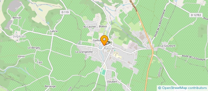 localisation de l'entreprise MONSIEUR ROMARIC TESTU  RAUZAN