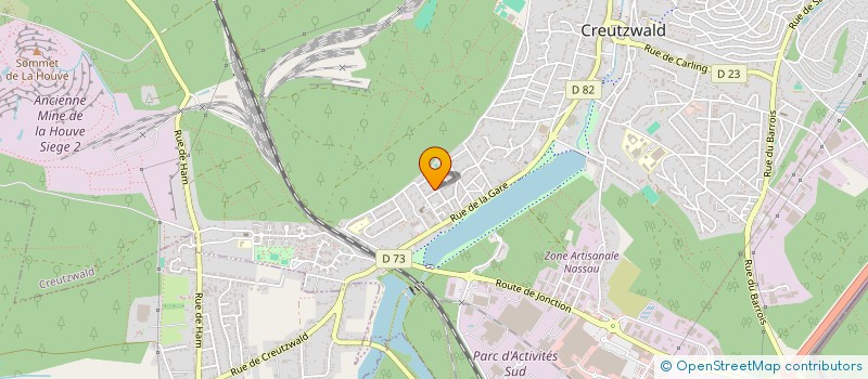 localisation de l'entreprise MONSIEUR ROMARIC THOMAS  CREUTZWALD