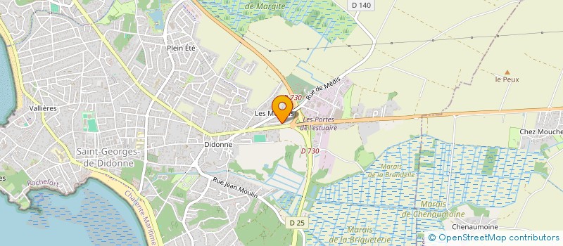 localisation de l'entreprise MONSIEUR ROMARIC VIEILLERIBIERE  SAINT-GEORGES-DE-DIDONNE