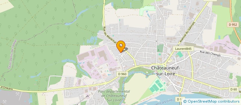 localisation de l'entreprise MONSIEUR ROMARIC YI à CHATEAUNEUF-SUR-LOIRE