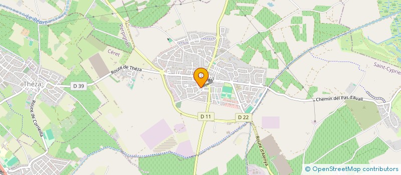 localisation de l'entreprise MONSIEUR ROMARIO FIGUEIRA DA SILVA  LATOUR-BAS-ELNE