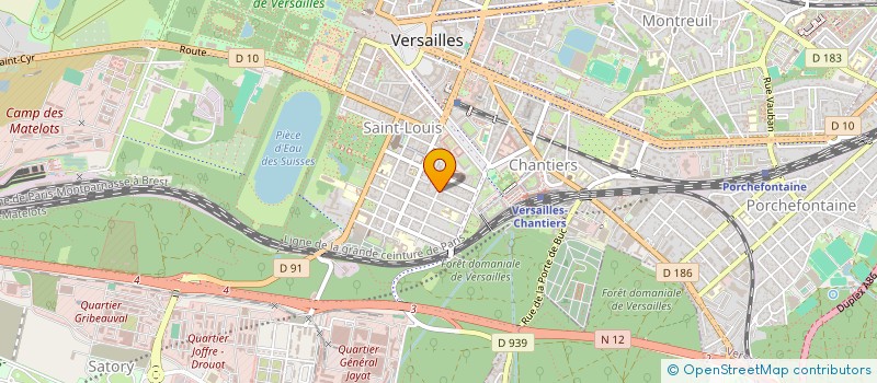 localisation de l'entreprise MONSIEUR ROMARIO MBABOU  VERSAILLES