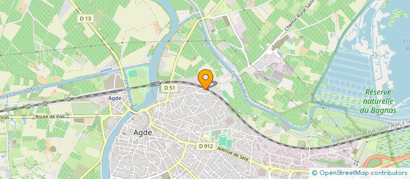 localisation de l'entreprise MONSIEUR ROMEO ARAUJO DA SILVA  AGDE