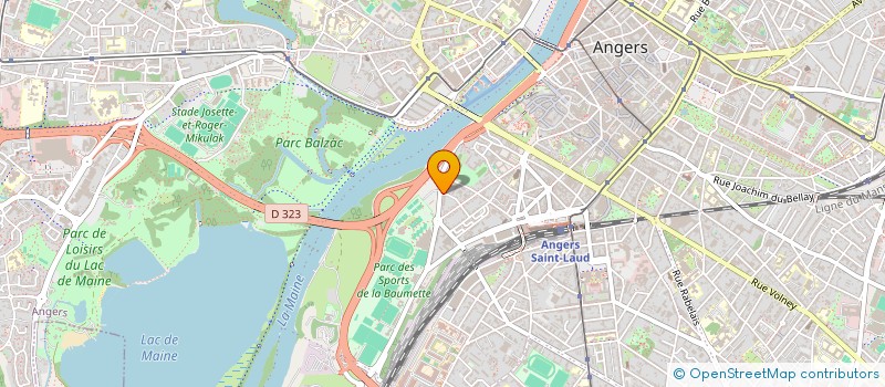 localisation de l'entreprise MONSIEUR ROMEO BAUDON à ANGERS