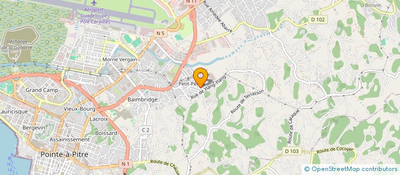 localisation de l'entreprise MONSIEUR ROMEO CALVAIRE à LES ABYMES