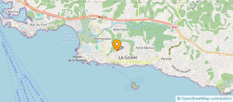 localisation de l'entreprise MONSIEUR ROMEO CAPET  LE GOSIER