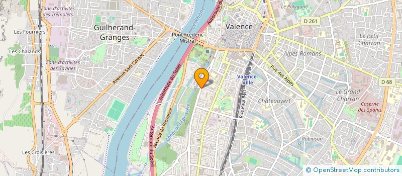 localisation de l'entreprise MONSIEUR ROMEO CHEZE  VALENCE