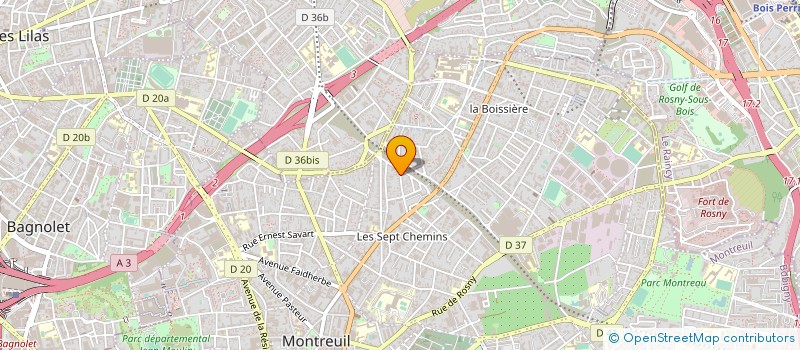 localisation de l'entreprise MONSIEUR ROMEO CORNEL MAN  MONTREUIL