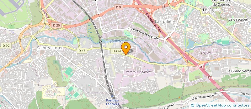 localisation de l'entreprise MONSIEUR ROMEO ESCOT  SAINT-VICTORET