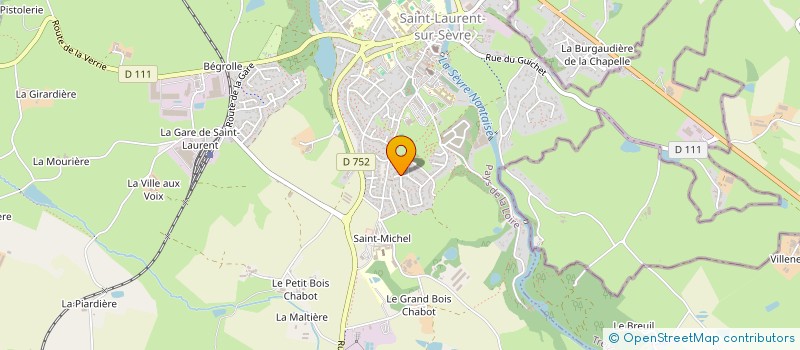 localisation de l'entreprise MONSIEUR ROMEO GOUIN--MARTIN  SAINT-LAURENT-SUR-SEVRE